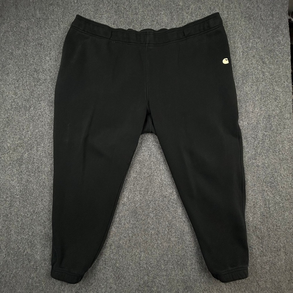 Carhartt Sweatpants Womens 3X Black Relaxed Fit Joggers BN5510-W Fleece Workwear